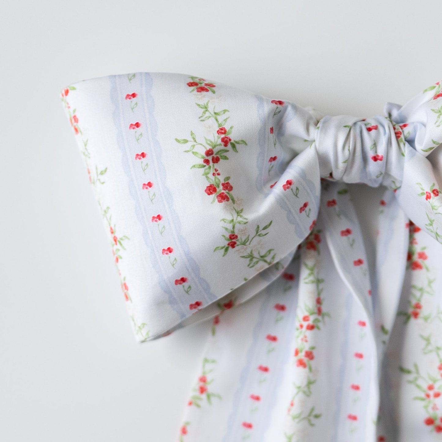 Floral Stripe Bow Topper