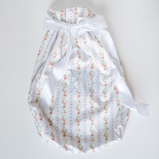 Floral Stripe Heirloom Santa Sack