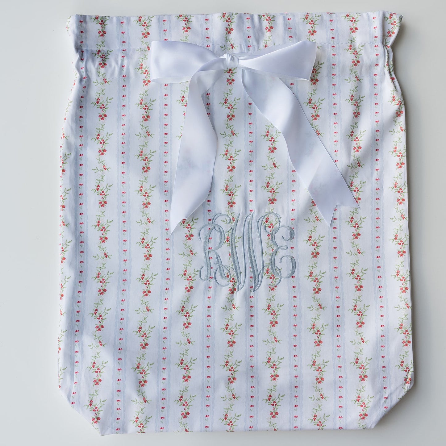 Floral Stripe Heirloom Santa Sack
