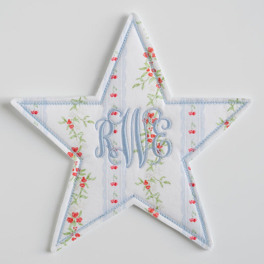 Floral Stripe Star Topper