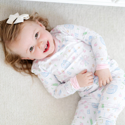 The Back to School Pajama Set in Pink