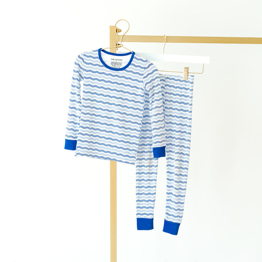 The Blue Wave Pajama Set