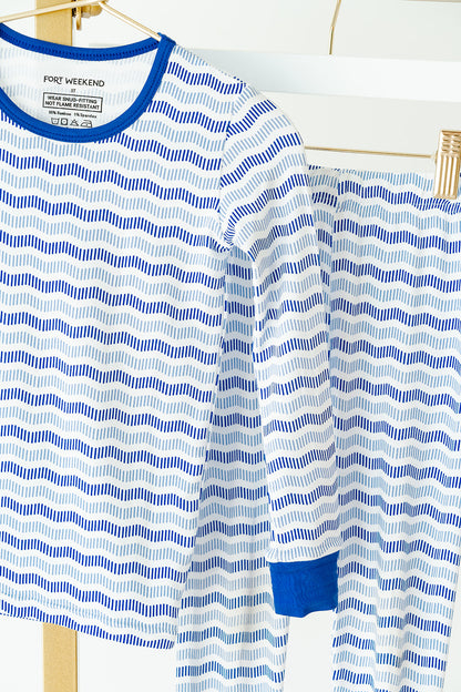 The Blue Wave Pajama Set