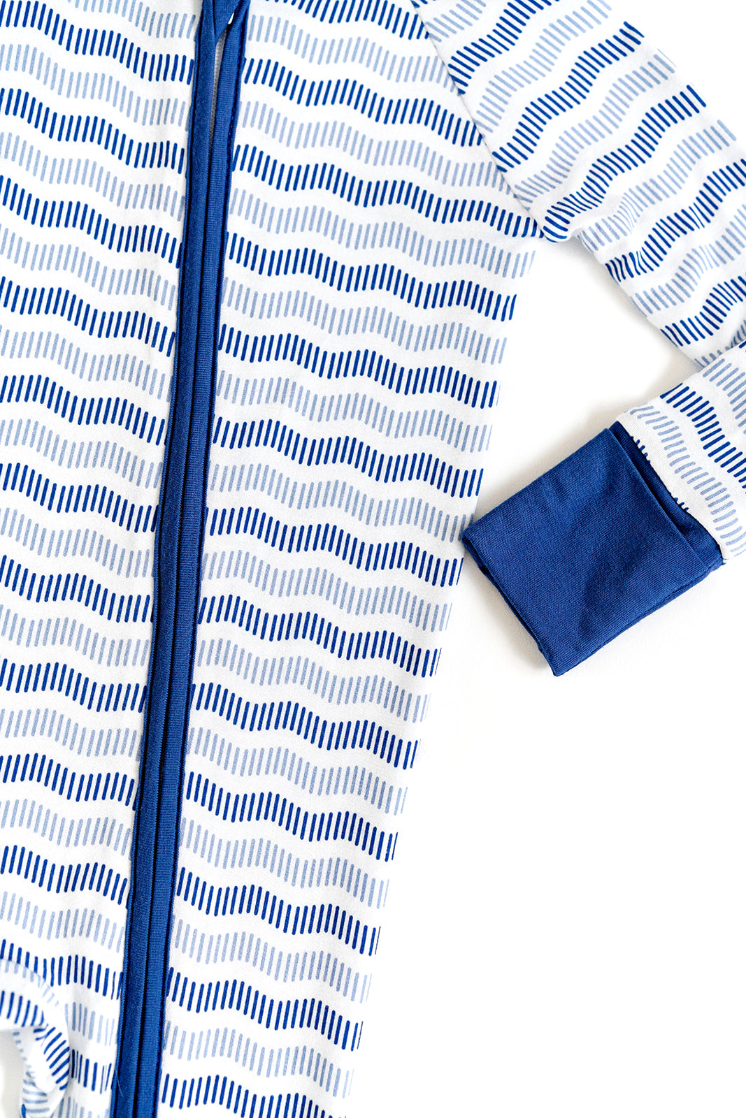 The Blue Wave Zipper Onesie