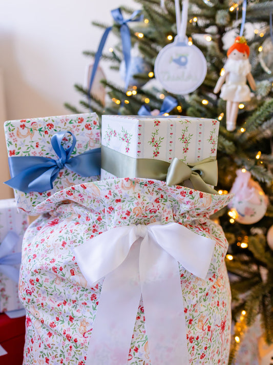 Holiday Floral Wrapping Paper