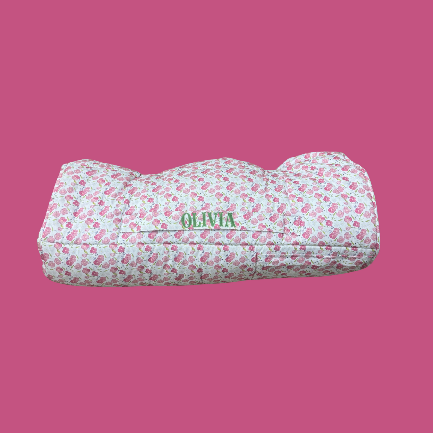Sample Sale – Fiesta Nap Mat (Embroidered “Olivia”)