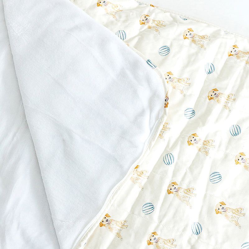The Goldie in Blue Sleeping Bag