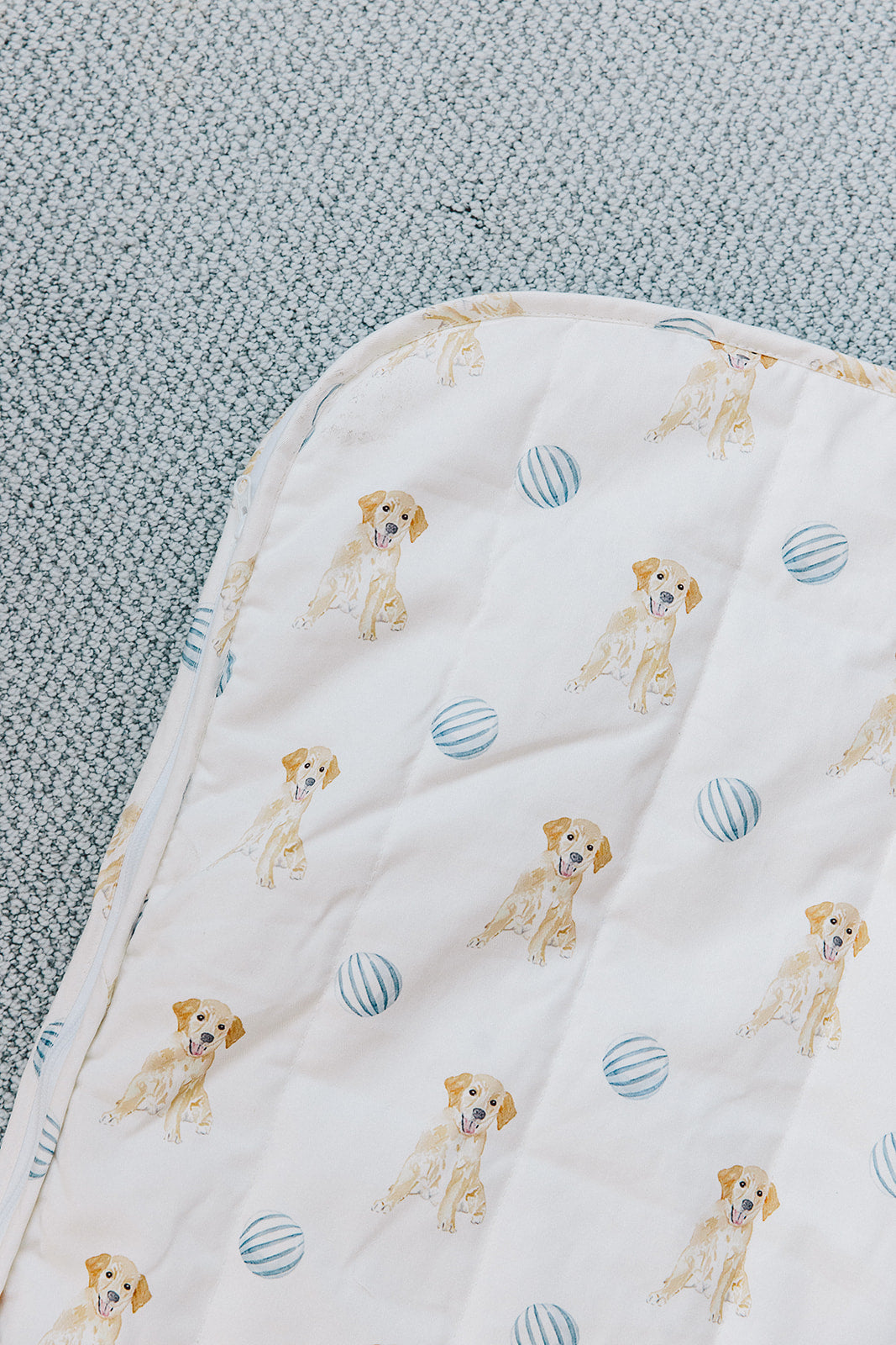 The Goldie in Blue Sleeping Bag